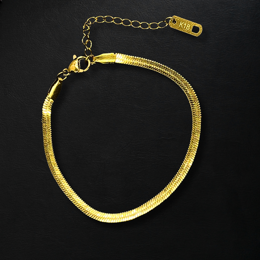 Snake Bracelet | Gold Plated Stainless Steel