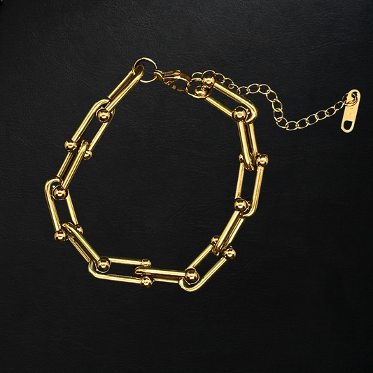U-Link Chain Bracelet | Stainless Steel Gold Plated